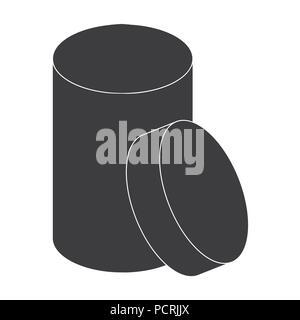 Box, Verpackung, Papier und andere Symbol in schwarz Stil. Shell, Rahmen, Fall, Icons in der Sammlung. Stock Vektor