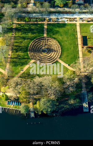 Garten Labyrinth, Gemeinde Feldberger Seenlandschaft, Mecklenburg-Vorpommern, Deutschland Stockfoto