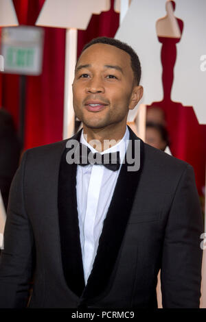 HOLLYWOOD, CA - 22. Februar: John Legend attendst der 87. jährlichen Academy Awards in Hollywood & Highland Center am 22. Februar 2015 in Hollywood, Kalifornien. Personen: John Legend Stockfoto