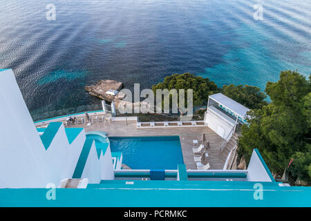 Panoramablick auf die Bucht von Magaluf in der Nähe von Pala de Mallorca Stockfoto