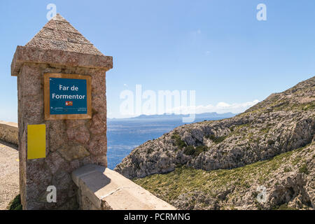 Straße zu weit de Formentor, Mallorca Insel Stockfoto