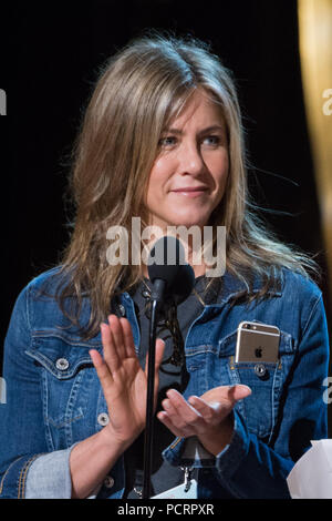 HOLLYWOOD, CA - 21. Februar: Jennifer Aniston während der Proben für die 2015 Oscars an die Dolby Theatre am Hollywood und Highland am 21. Februar 2015 in Hollywood, Kalifornien. Menschen: Jennifer Aniston Stockfoto