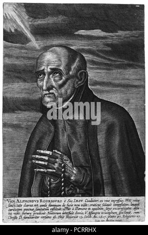 Alphonse Rodriguez, nach Anton Wierix II (ca 1552 -ca 1624). Stockfoto