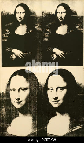 Warhol Gemälde "Mona Lisa", Acryl und Siebdruck auf Leinwand, 1963 Stockfoto
