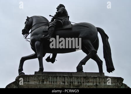 Statue von König Karl I. auf dem Trafalgar Square, London, England, Großbritannien Stockfoto