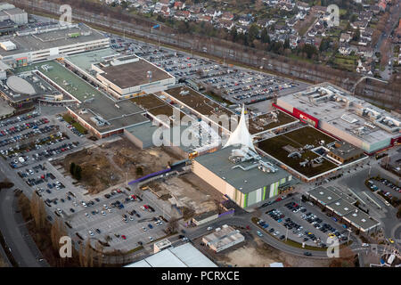 Luftaufnahme, Ruhrpark, Einkaufszentrum an der A40, Ausbau, Bochum, Ruhrgebiet, Nordrhein-Westfalen, Deutschland, Europa Stockfoto