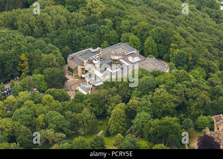 Luftaufnahme, Casino Hohensyburg vor der Hengsteysee, Dortmund, Ruhrgebiet, Nordrhein-Westfalen, Deutschland, Europa Stockfoto