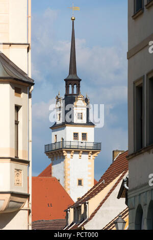 Elbe Cycletour, Sachsen, Torgau, Schloss Hartenfels Stockfoto