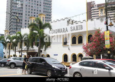 Gurdwara Sahib, Johor Bahru, Malaysia. Stockfoto