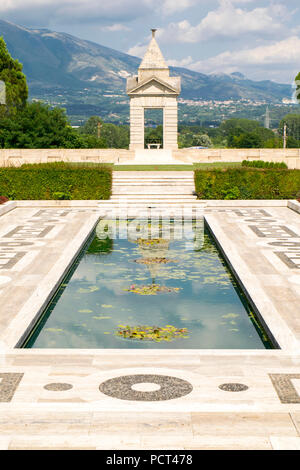 Britische Soldatenfriedhof in Cassino, Italien Stockfoto