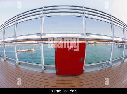 Queen Victoria Kreuzfahrtschiff Brandschutzeinrichtungen Stockfoto