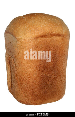 Laib Brot isoliert auf weißem Hintergrund Stockfoto