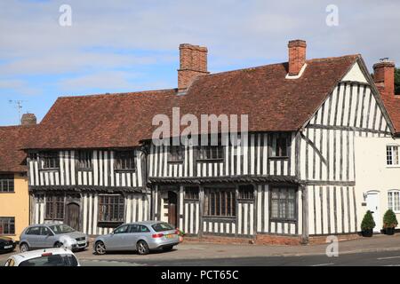Mittelalterlichen Gebäude in Lavenham Suffolk UK Stockfoto