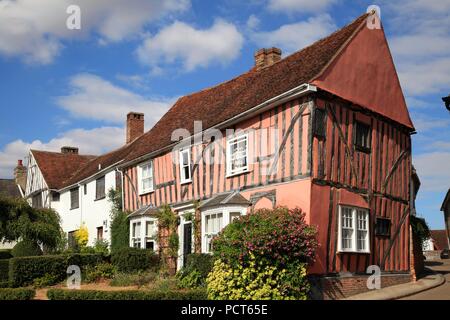 Fachwerkhaus mittelalterlichen Gebäude in Lavenham Suffolk UK Stockfoto