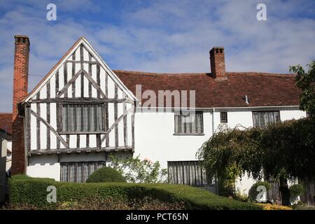 Fachwerkhaus mittelalterlichen Gebäude in Lavenham Suffolk UK Stockfoto