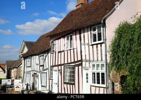 Fachwerkhaus mittelalterlichen Gebäude in Lavenham Suffolk UK Stockfoto