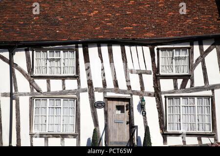 Fachwerkhaus mittelalterlichen Gebäude in Lavenham Suffolk UK Stockfoto