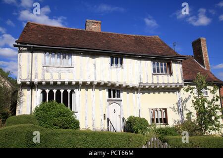 Fachwerkhaus mittelalterlichen Gebäude in Lavenham Suffolk UK Stockfoto