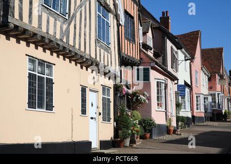 Fachwerkhaus mittelalterlichen Gebäude in Lavenham Suffolk UK Stockfoto