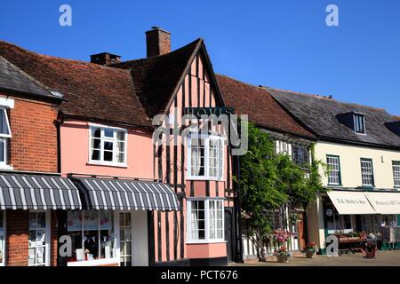 Fachwerkhaus mittelalterlichen Gebäude in Lavenham Suffolk UK Stockfoto