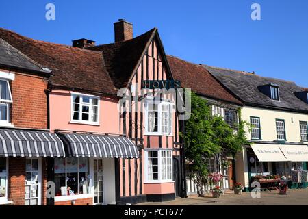Fachwerkhaus mittelalterlichen Gebäude in Lavenham Suffolk UK Stockfoto