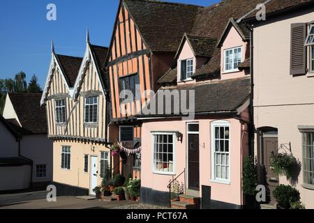 Fachwerkhaus mittelalterlichen Gebäude in Lavenham Suffolk UK Stockfoto