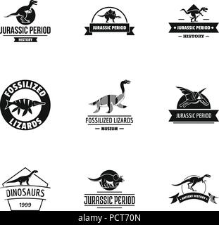 Jura logo, einfachen Stil Stock Vektor