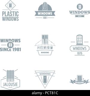 Gebäude das Logo, einfachen Stil Stock Vektor