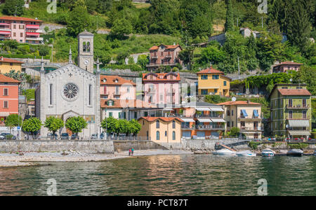 Argegno, idyllischen Dorf am Comer See, Lombardei, Italien. Stockfoto