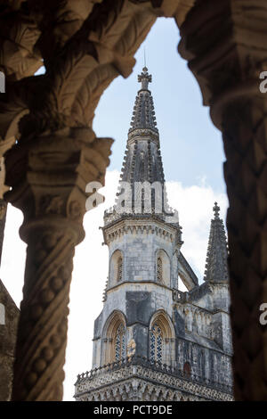 Das Kloster von Batalha, Santa Maria da Vitória, das zum UNESCO-Weltkulturerbe kulturellen Ort, Kloster, das Kloster von Batalha Kirche Mosteiro da Batalha, Batalha, Leiria District, Portugal, Europa Stockfoto