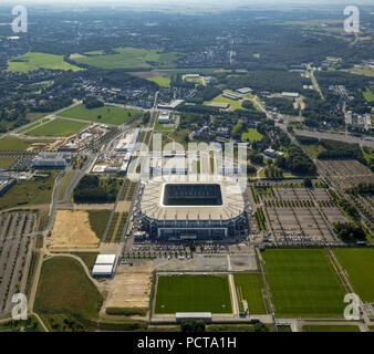 Luftbild, Mönchengladbach Fußballstadion, BVB Mönchengladbach Football Club, Borussia-Park, Mönchengladbach, Niederrhein, Nordrhein-Westfalen, Deutschland Stockfoto