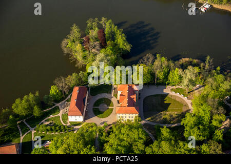 Kirche der Ritter des Heiligen Johannes auf der Schlossinsel von Mirow, Mecklenburgische Seenplatte, Mecklenburg-Vorpommern, Deutschland Stockfoto