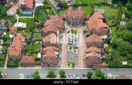 Pfälzer Straße, Storchenring, neue Siedlung, Sterkrade-Nord, Luftaufnahme von Oberhausen-Nord Stockfoto