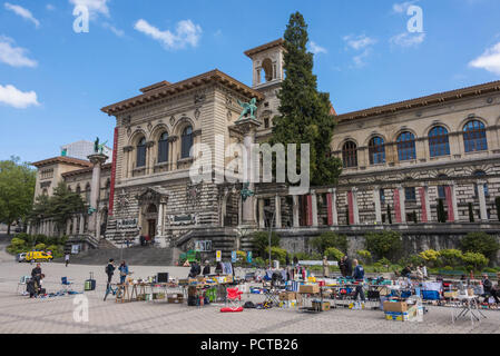 Museum Palais de Rumine, Place de la Riponne, Lausanne, Kanton Waadt, West Switzerland, Schweiz Stockfoto