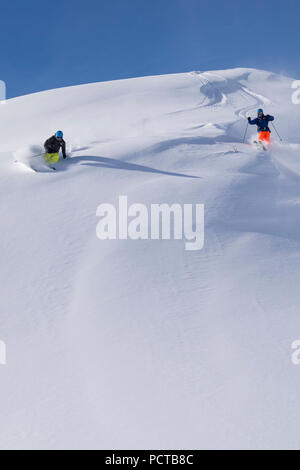 Skifahren in Österreich Stockfoto