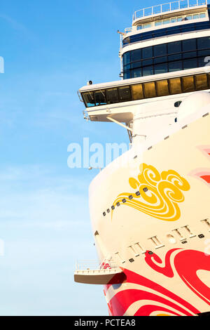 Kreuzfahrtschiff, norwegische Freude, Meyer Werft, Papenburg, Emsland, Niedersachsen, Deutschland, Stockfoto