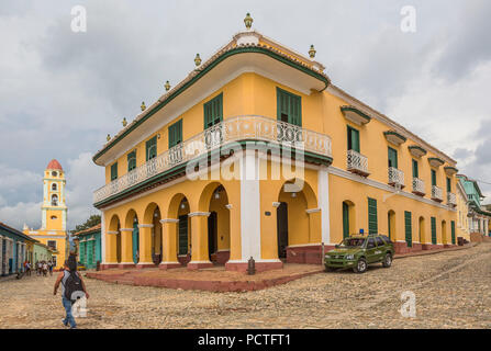 Museo Romantico, Palacio Brunet, erbaut im Jahre 1740, Trinidad, Sancti Spiritus, Kuba, Republik Kuba, Großen Antillen, Karibik Stockfoto