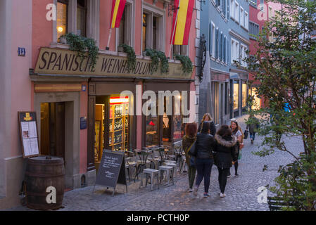 Spanischer Wein Shop, Niederdorf, Altstadt Zürich, Zürich, Kanton Zürich, Schweiz Stockfoto