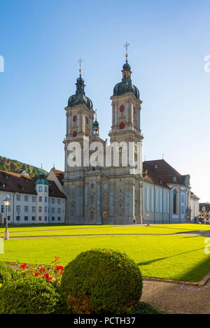 Abteikirche St. Gallus und Otmar, St. Gallen, Kanton St. Gallen, Schweiz Stockfoto