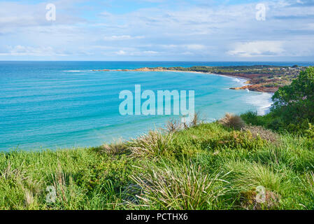 Küstenlandschaft, Anglesey Strand, Feder, Great Ocean Road, Victoria, Australien, Ozeanien Stockfoto