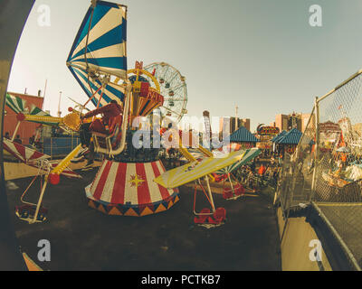 Amüsante Park auf Coney Island. Stockfoto