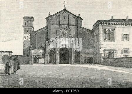 Alseno antica Abbazia di Chiaravalle della Colomba. Stockfoto