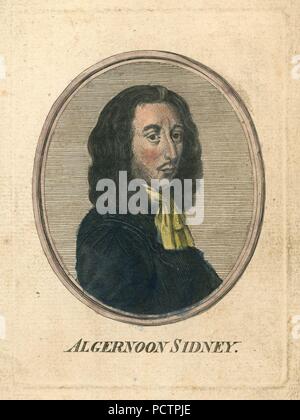 Algernon Sidney. Stockfoto