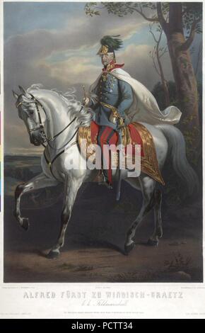 Alfred zu Windisch-Graetz Litho. Stockfoto