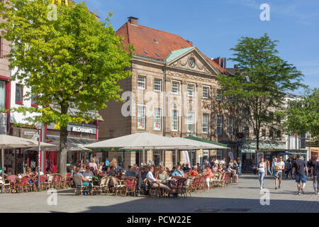 Fußgängerzone Große Straße, Osnabrück, Niedersachsen, Osnabrück, Deutschland, Europa Stockfoto