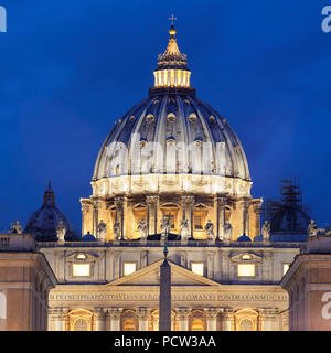 St. Peter's Basilica, Basilika di San Pietro, Rom, Latium, Italien Stockfoto