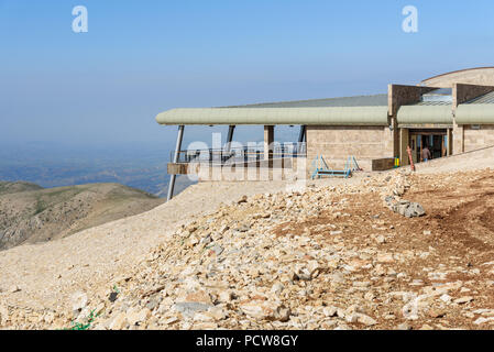 Nemrut Berg, Türkei - 12 April 2018: Visitor Center am Nemrut Berg Stockfoto