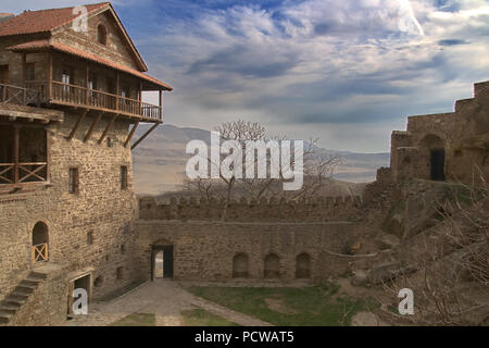 Die David Gareja Kloster compex; Sagarejo Gemeinde, Region Kachetien, Georgien; Stockfoto