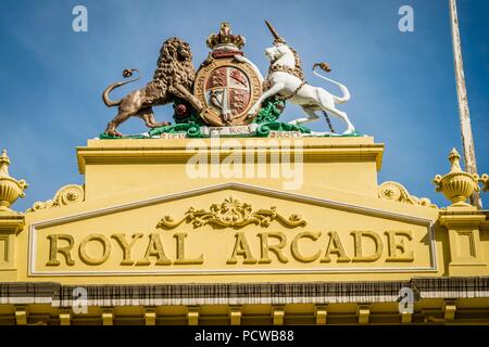 Royal Arcade Gebäude in Melbourne, Victoria, Australien Stockfoto