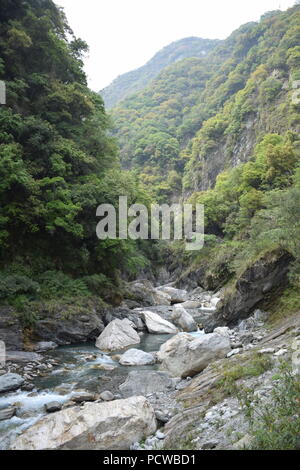 Landschaft im Inneren Taroko Nationalpark in Hualien County, Taiwan Stockfoto